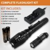 ZX-1XL 18650 LED Tactical Flashlight Kit